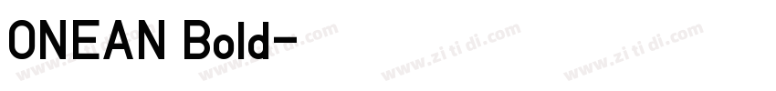 ONEAN Bold字体转换